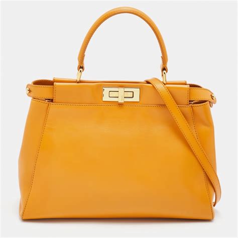 fendi mustard peekaboo|fendi peekaboo.